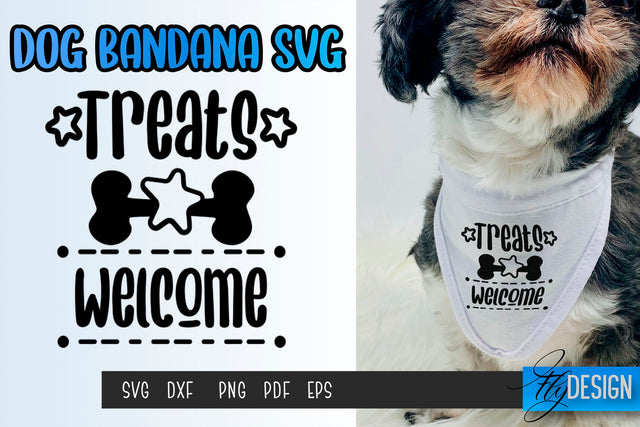 Dog Bandana SVG | Dogs SVG | Pet Lovers | Paws SVG Fly Design 