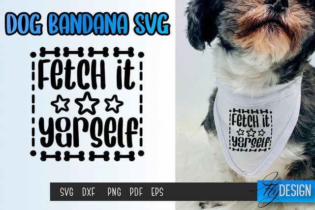 Dog Bandana SVG | Dogs SVG | Pet Lovers | Paws SVG Fly Design 
