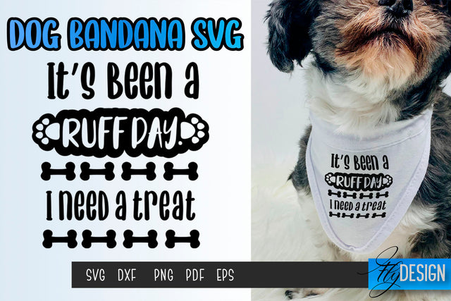 Dog Bandana SVG | Dogs SVG | Pet Lovers | Paws SVG Fly Design 