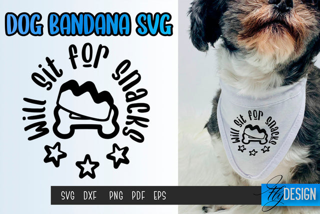 Dog Bandana SVG | Dogs SVG | Pet Lovers | Paws SVG Fly Design 