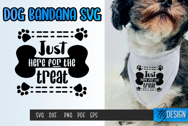 Dog Bandana SVG | Dogs SVG | Pet Lovers | Paws SVG Fly Design 