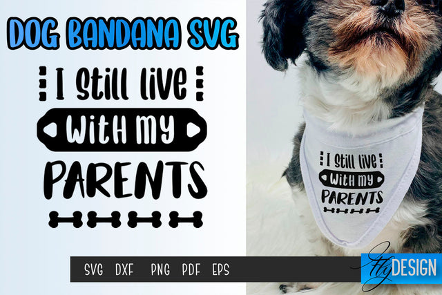 Dog Bandana SVG | Dogs SVG | Pet Lovers | Paws SVG Fly Design 