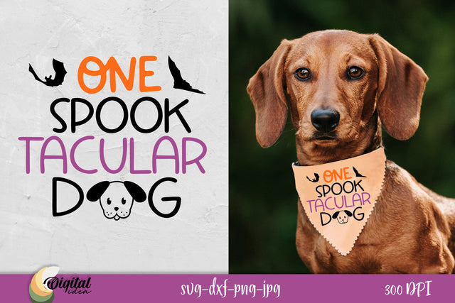 Dog Bandanas SVG. One Spook Tacular SVG. Dog Ornaments SVG. SVG Evgenyia Guschina 