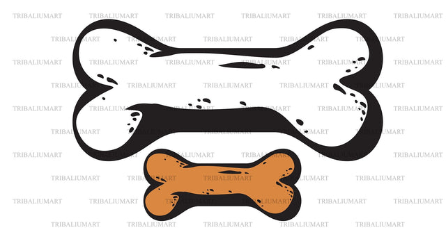 Dog Bone Cookie SVG TribaliumArtSF 