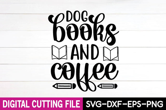 dog books and coffee SVG md faruk hossain 