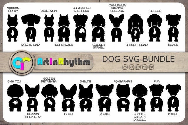 Dog Butt Svg Bundle, Dog Svg, Dog Svg Bundle, Pet Svg SVG Artinrhythm shop 
