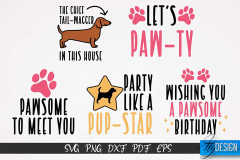 Dog Celebrations SVG Design | Dog SVG Quotes | Dog Celebration SVG Quotes v.1 SVG Fly Design 