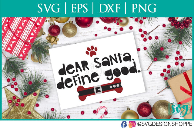 Dog Christmas Letter SVG SVG Design Shoppe 
