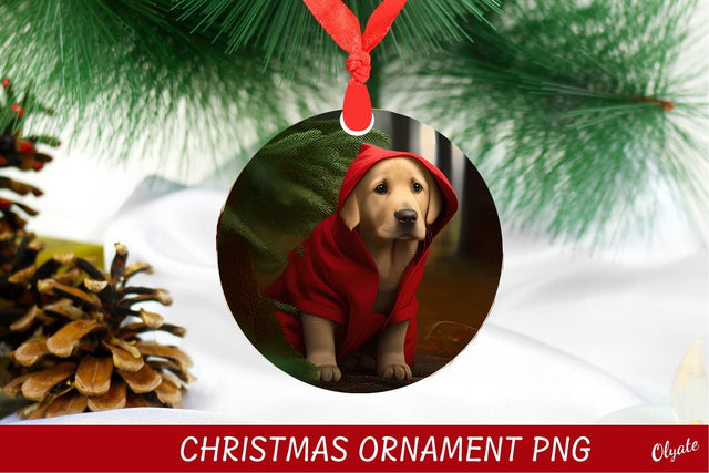 Dog Christmas Ornament. 3D Dog Sublimation. Doc PNG Sublimation Olga Terlyanskaya 