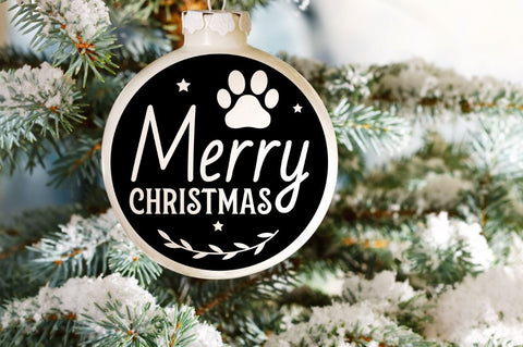 Dog Christmas Ornament SVG Bundle SVG DESIGNISTIC 