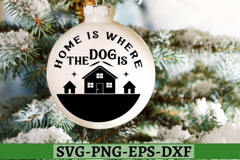 Dog Christmas Ornament SVG Bundle SVG DESIGNISTIC 