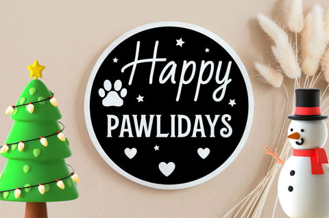 Dog Christmas Ornament SVG Bundle SVG DESIGNISTIC 