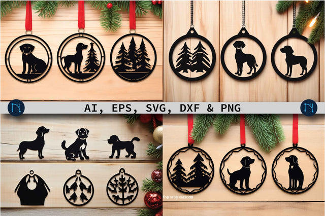 Dog Christmas Ornament SVG Bundle SVG MD JOYNAL ABDIN 