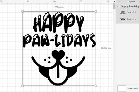 Dog Christmas Ornament SVG Funny Happy Holidays Quote SVG OrangeBrushStudio 