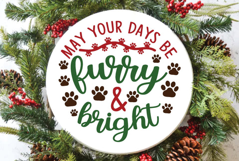 Dog Christmas Round Svg Bundle SVG md faruk hossain 