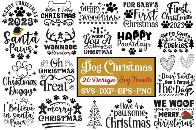 Dog Christmas Svg Bundle SVG Angelina750 