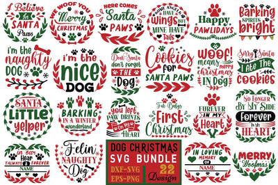 Dog Christmas Svg Bundle SVG Angelina750 