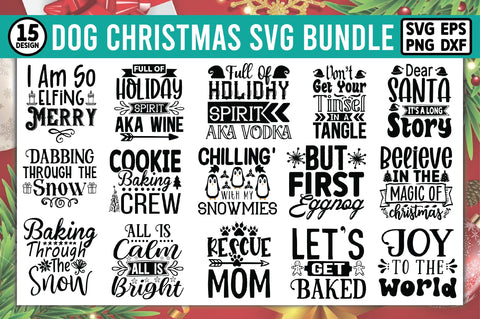 Dog Christmas SVG Bundle SVG Ariyan 