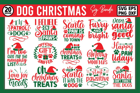 DOG Christmas SVG Bundle SVG Ariyan 