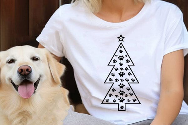 Dog Christmas Tree SVG Angelina750 