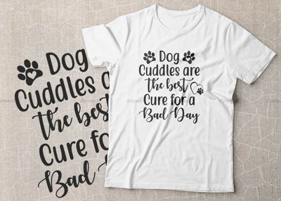 Dog cuddles are the best cure for a bad day SVG, Mom Svg, Mothers Day T-shirt Design, Happy Mothers Day SVG, Mother's Day Cricut Files, Mom Gift Cameo, Vinyl Designs, Iron On Decals, Cricut cut files, svg, eps, dxf, png SVG Dinvect 
