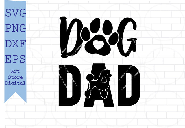 Dog Dad Poodle (1) Svg, Poodle Svg SVG Artstoredigital 