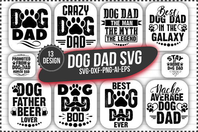 Dog Dad Svg Bundle SVG shah alam 