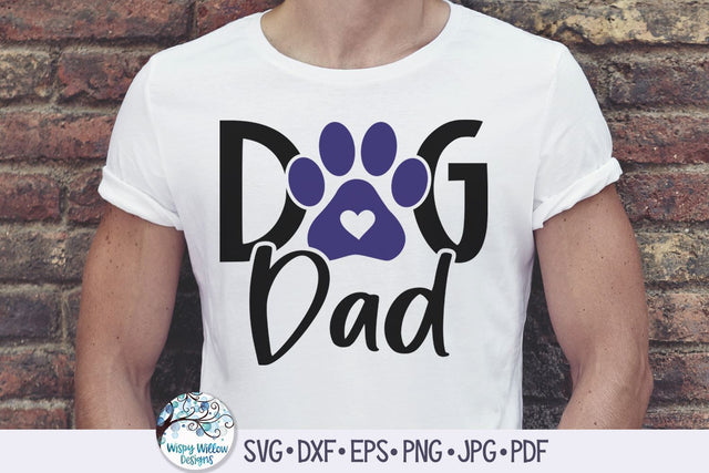 Dog Dad SVG SVG Wispy Willow Designs 