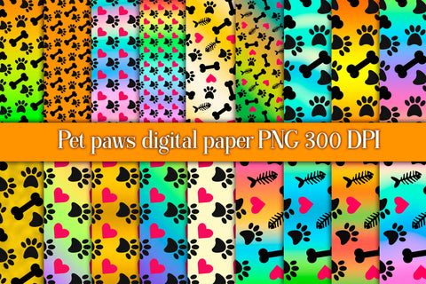 Dog digital paper | Animal digital paper Sublimation Svetana Studio 