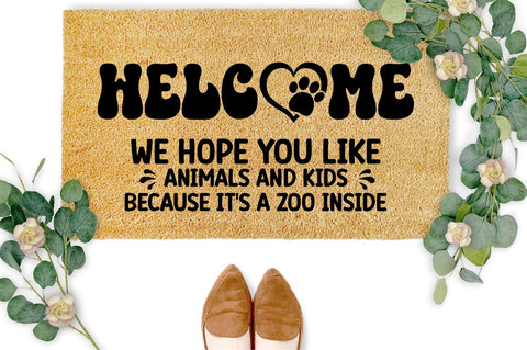 Dog Door Mat SVG Bundle