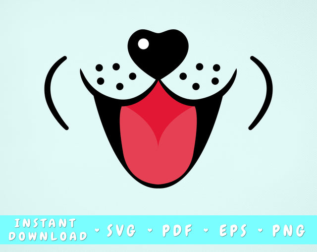 Dog Face SVG SVG HappyDesignStudio 