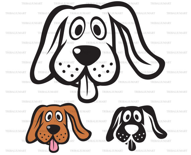 Dog face SVG TribaliumArtSF 