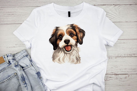 Dog Faces Big clipart Bundle Sublimation Regulrcrative 