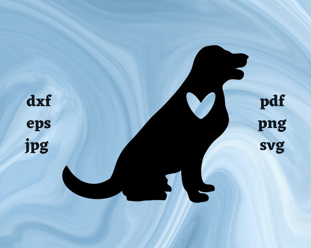 Dog Heart SVG Cut File SVG Northern Light SVG 