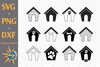 Dog House Silhouette SVG, PNG, DXF Digital Files Include SVG SVGStoreShop 