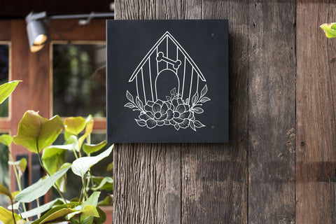 Dog House SVG, Floral Dog house svg SVG SmmrDesign 