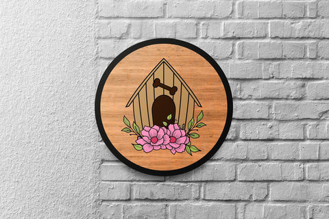 Dog House SVG, Floral Dog house svg SVG SmmrDesign 