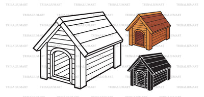 Dog house SVG TribaliumArtSF 