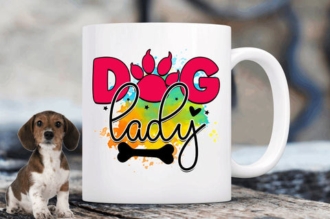 Dog lady Sublimation PNG, Dog Sublimation Design Sublimation Regulrcrative 