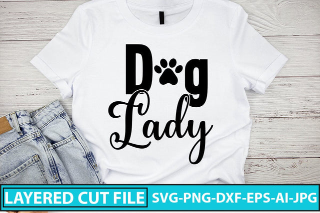 Dog Lady SVG Cut File SVG Syaman 