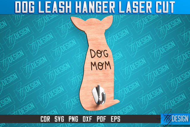 Dog Leash Hanger Laser Cut SVG | Laser Cut File | CNC Files SVG Fly Design 