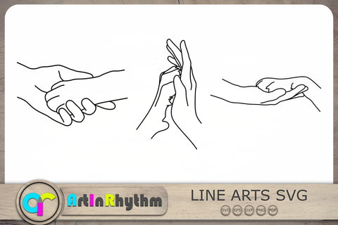 Dog Line Art Svg, Dog Paw and Human Hand Svg, Animal Line Art Svg SVG Artinrhythm shop 