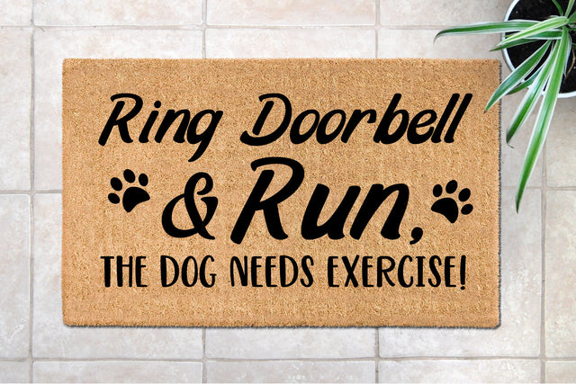 Dog Lover Funny Doormat SVG DXF PNG Cut File SVG zoellartz 
