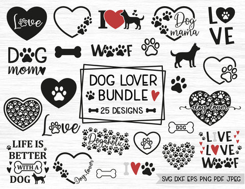 Dog Lover SVG Bundle | Paw prints SVG SVG MagicArtLab 