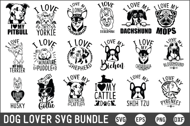 Dog Lover Svg Bundle SVG Creativeart88 
