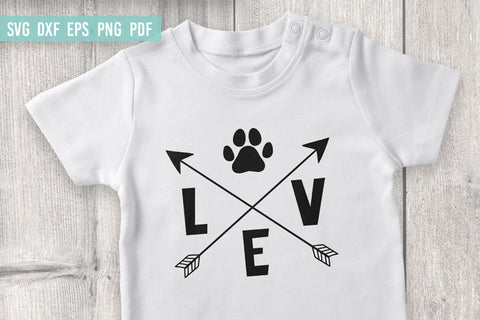 Dog Lover SVG | Paw print | Love pet SVG SVG Irina Ostapenko 