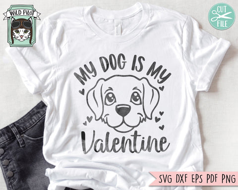 Dog Lover SVG, Valentines Day Dogs SVG, Love Dogs SVG, My Dog is My Valentine svg, Valentines Day svg, Dog Mom svg, Dog Lover png SVG Wild Pilot 