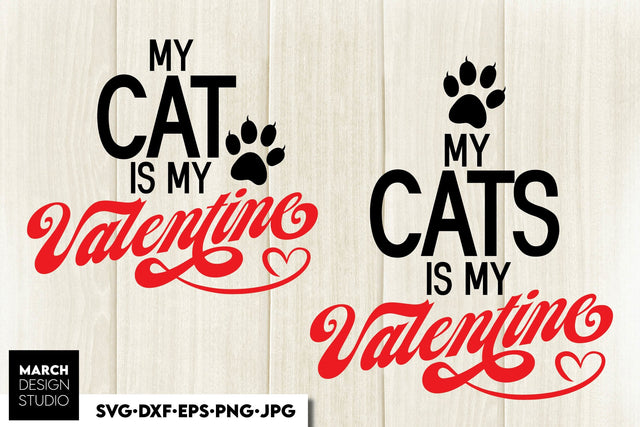 Dog Lovers Valentine Day SVG, Dog Lover SVG, Cat Valentine SVG, Funny Cat Lover SVG SVG March Design Studio 