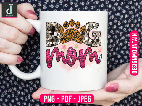 Dog Mama, Dog Mom Western Leopard PNG Design Sublimation Sublimation Alihossainbd 