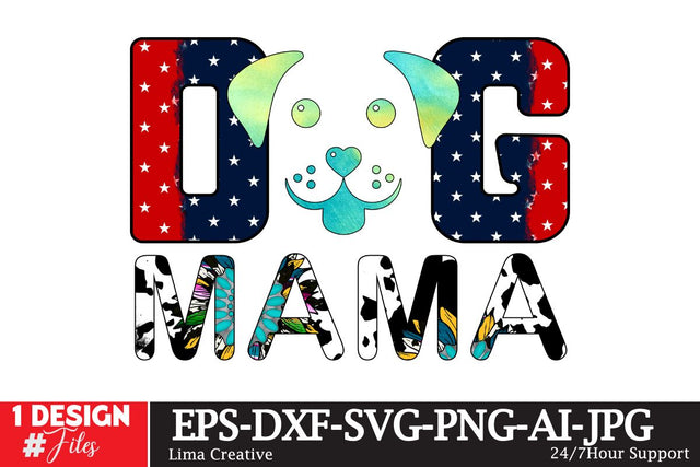 Dog Mama Sublimation PNG Sublimation Insomnia Std 